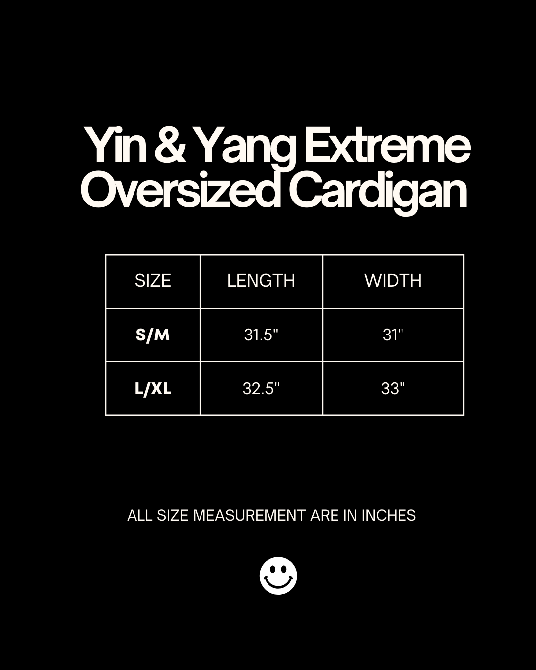 YIN & YANG EXTREME OVERSIZED CARDIGAN IN BROWN