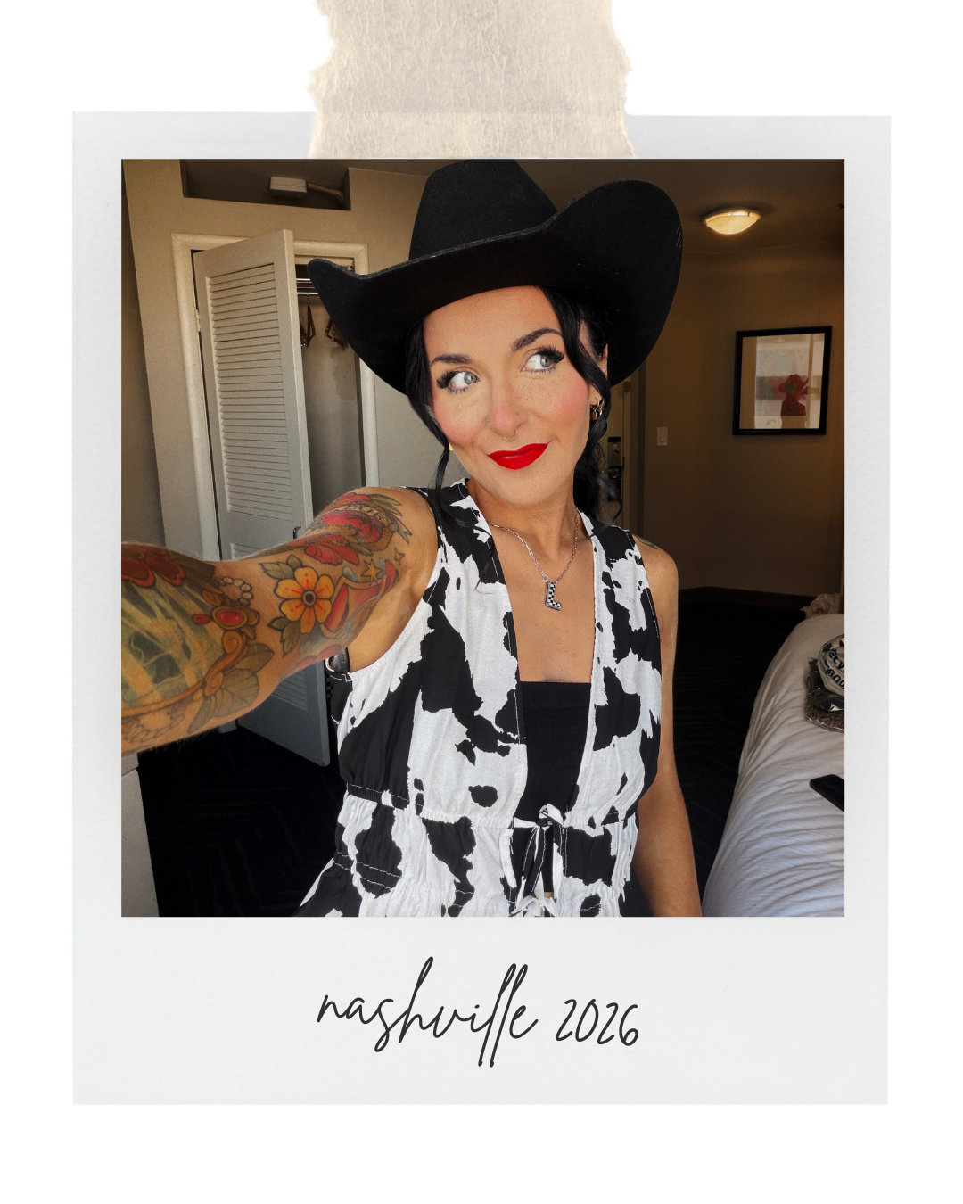 RANCH REBEL COW PRINT SET