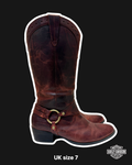 HARLEY DAVIDSON MOTORCYCLE BOOTS - UK 7