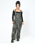 WILD GREY LEOPARD OVERALLS
