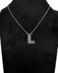 OUTLAW CHECKER INITIAL PENDANT