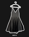 CHECKERBOARD SWING DRESS - UK 10