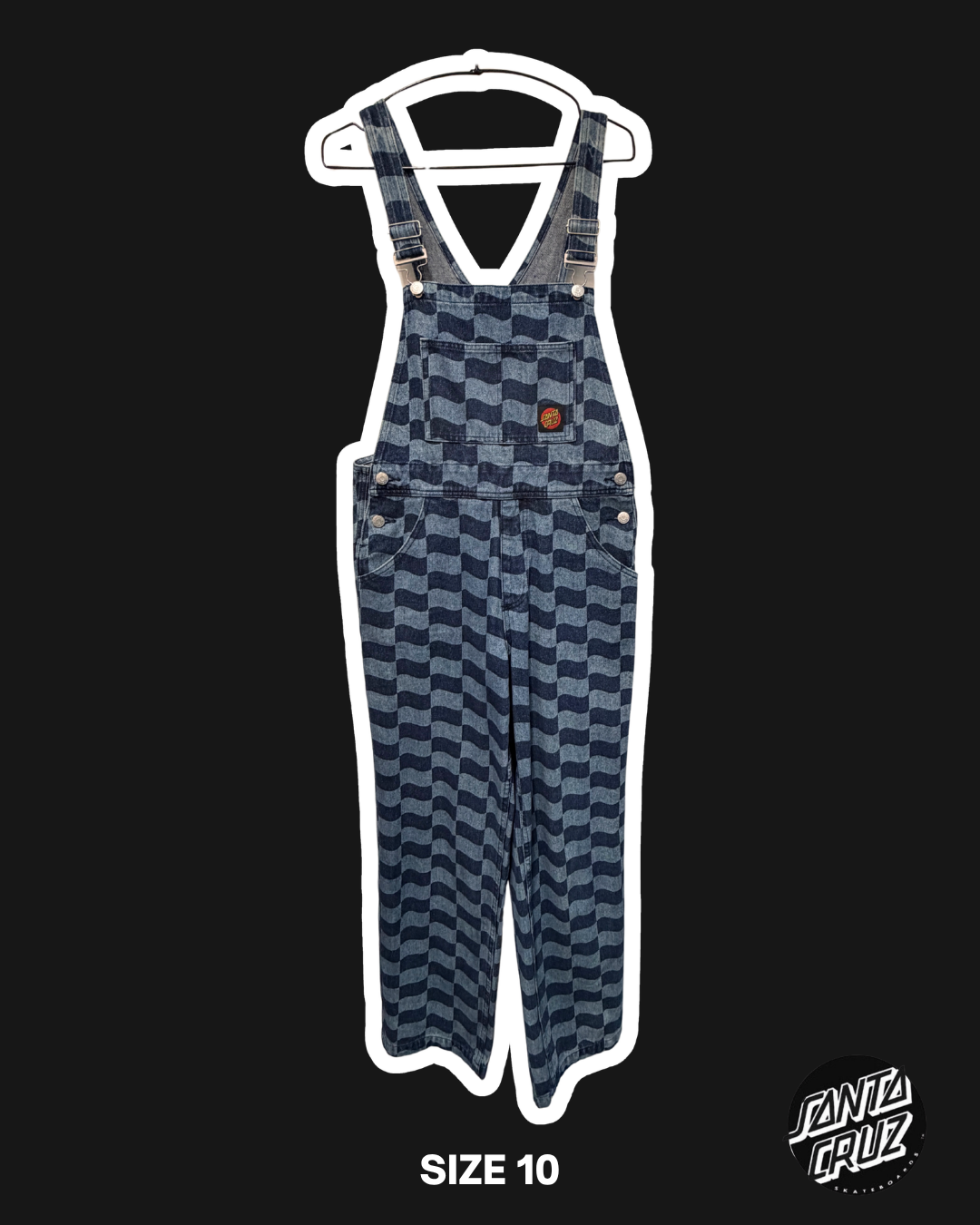 SANTA CRUZ CHECKERBOARD OVERALLS - 10