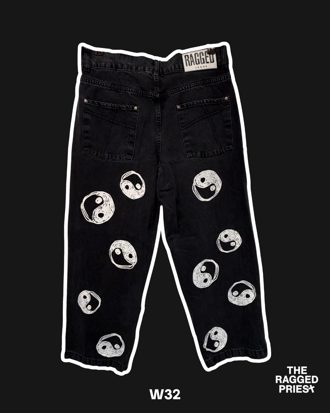 THE RAGGED PREIST YIN & YANG JEANS - W32