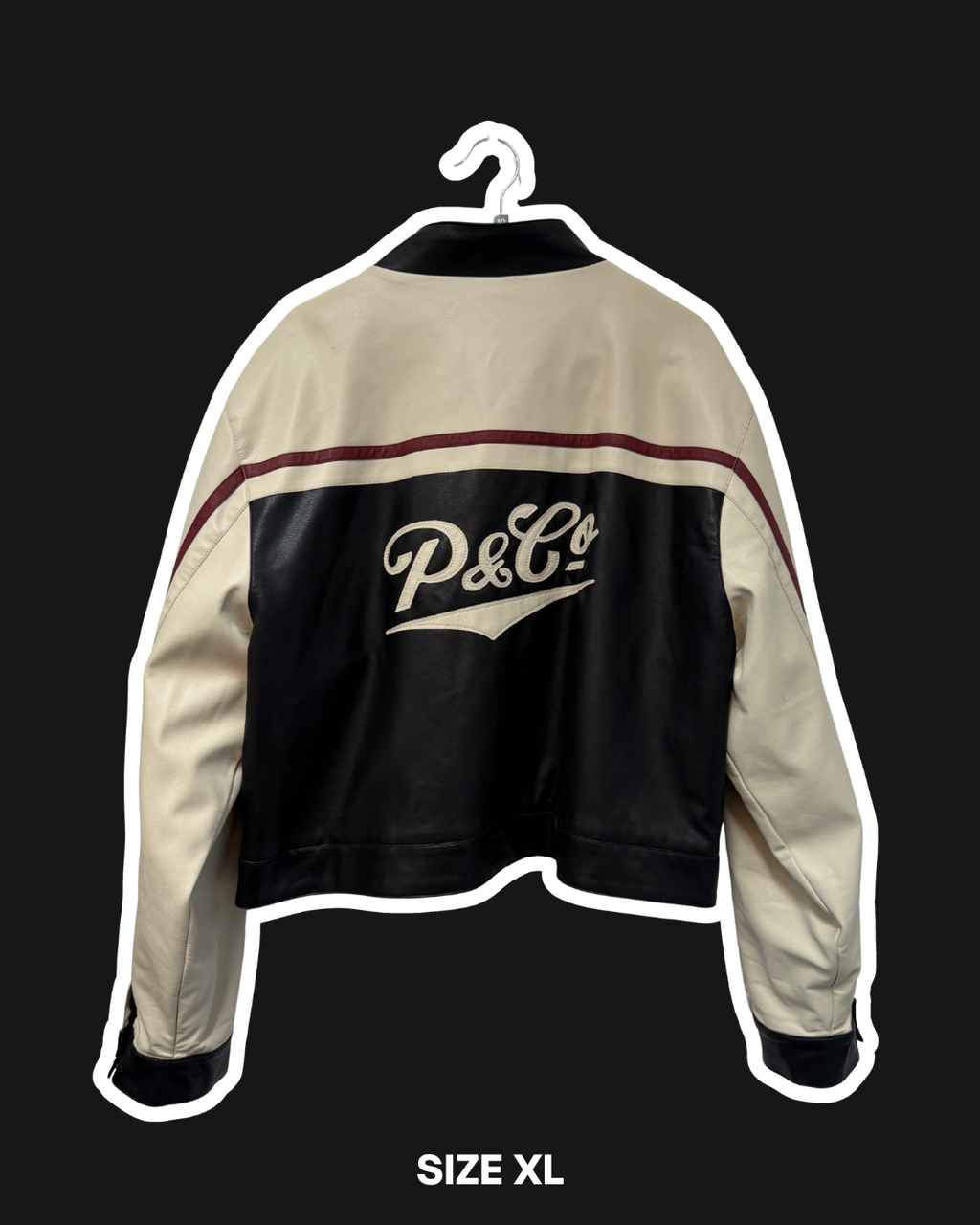 P&CO LEATHER JACKET - UK 20