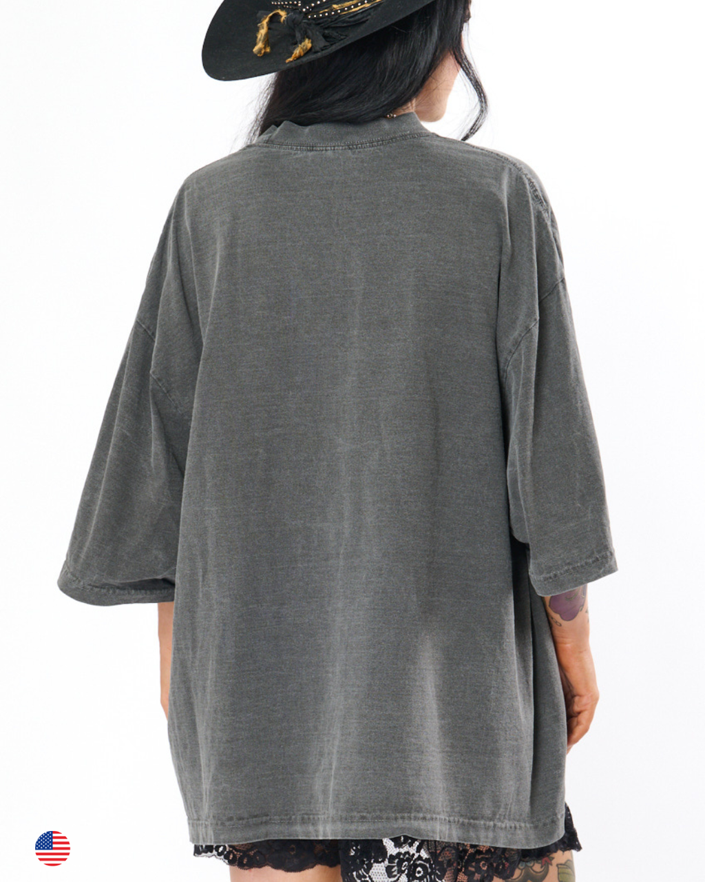 DEAD EAGLE HEAVYWEIGHT T-SHIRT IN GREY