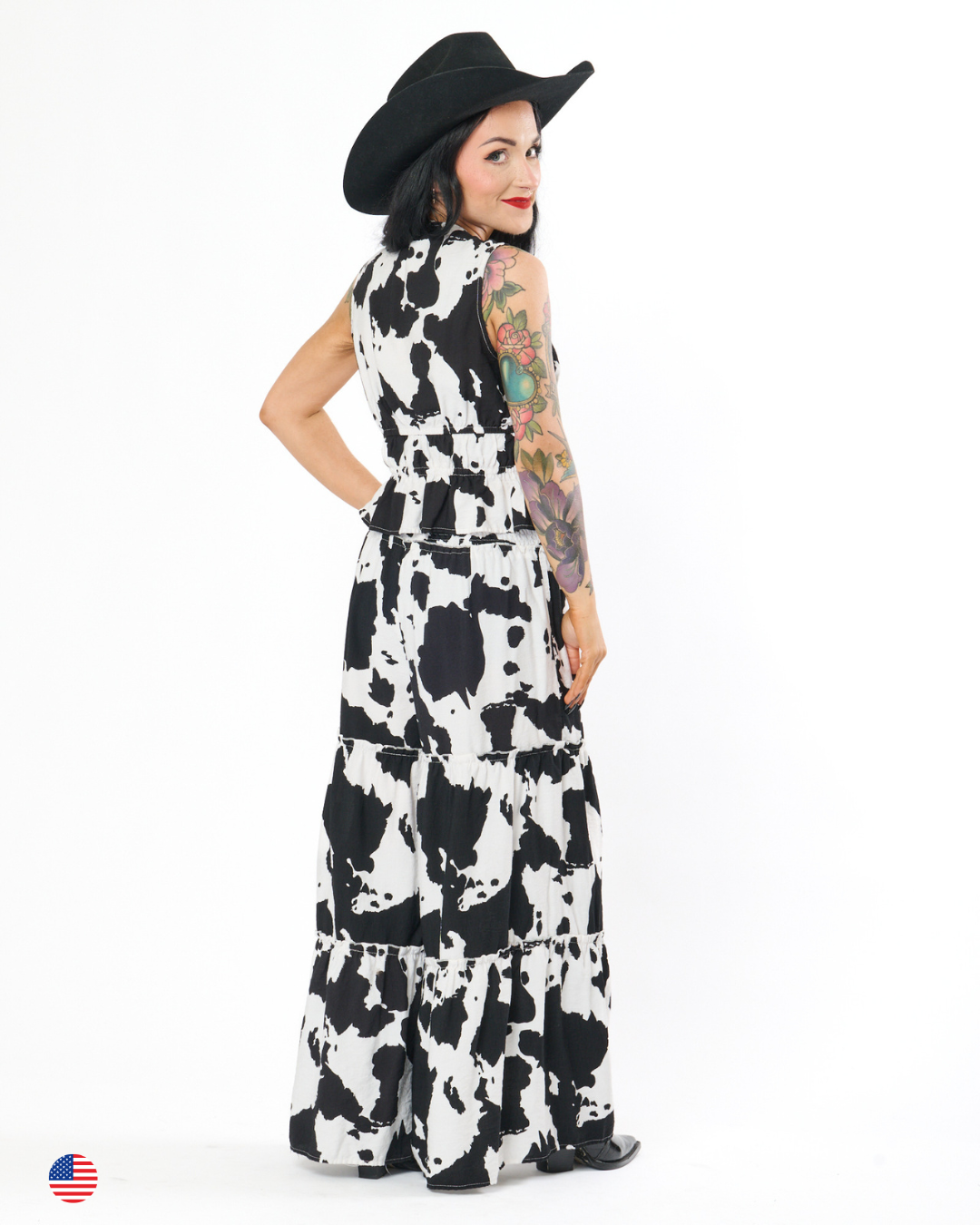 RANCH REBEL COW PRINT SET