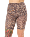 LEOPARD LEGS PRINTED TIGHT SHORTS