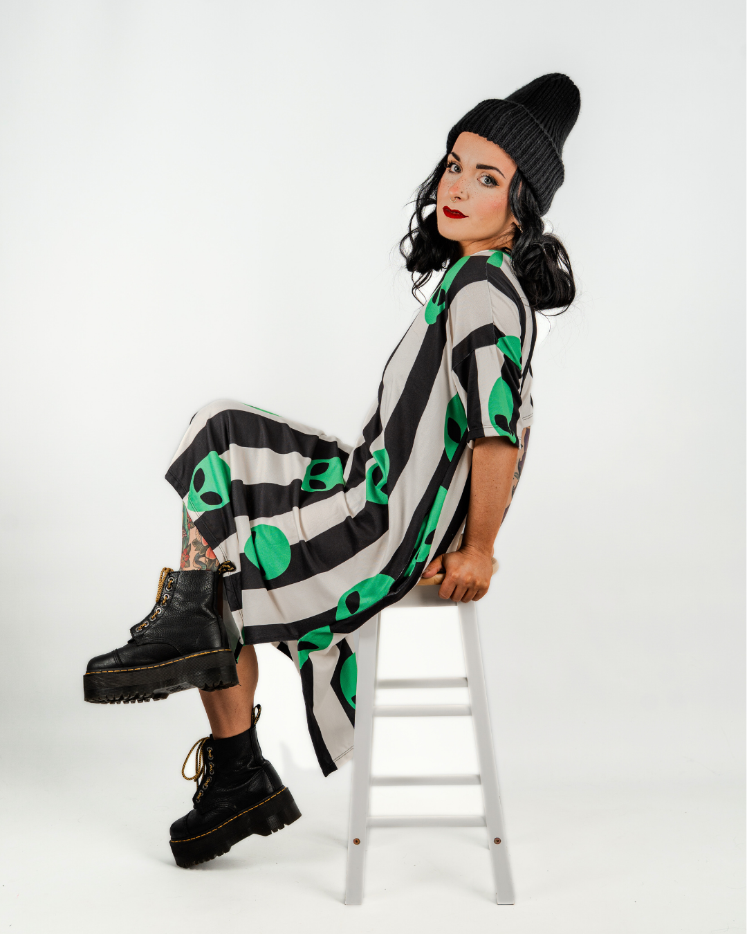 ALIEN OUTCAST MIDI DRESS