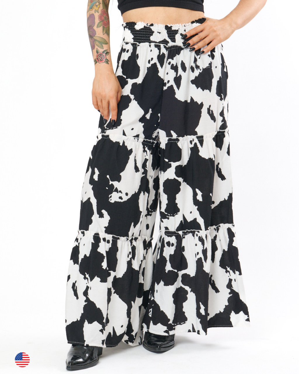 RANCH REBEL COW PRINT SET