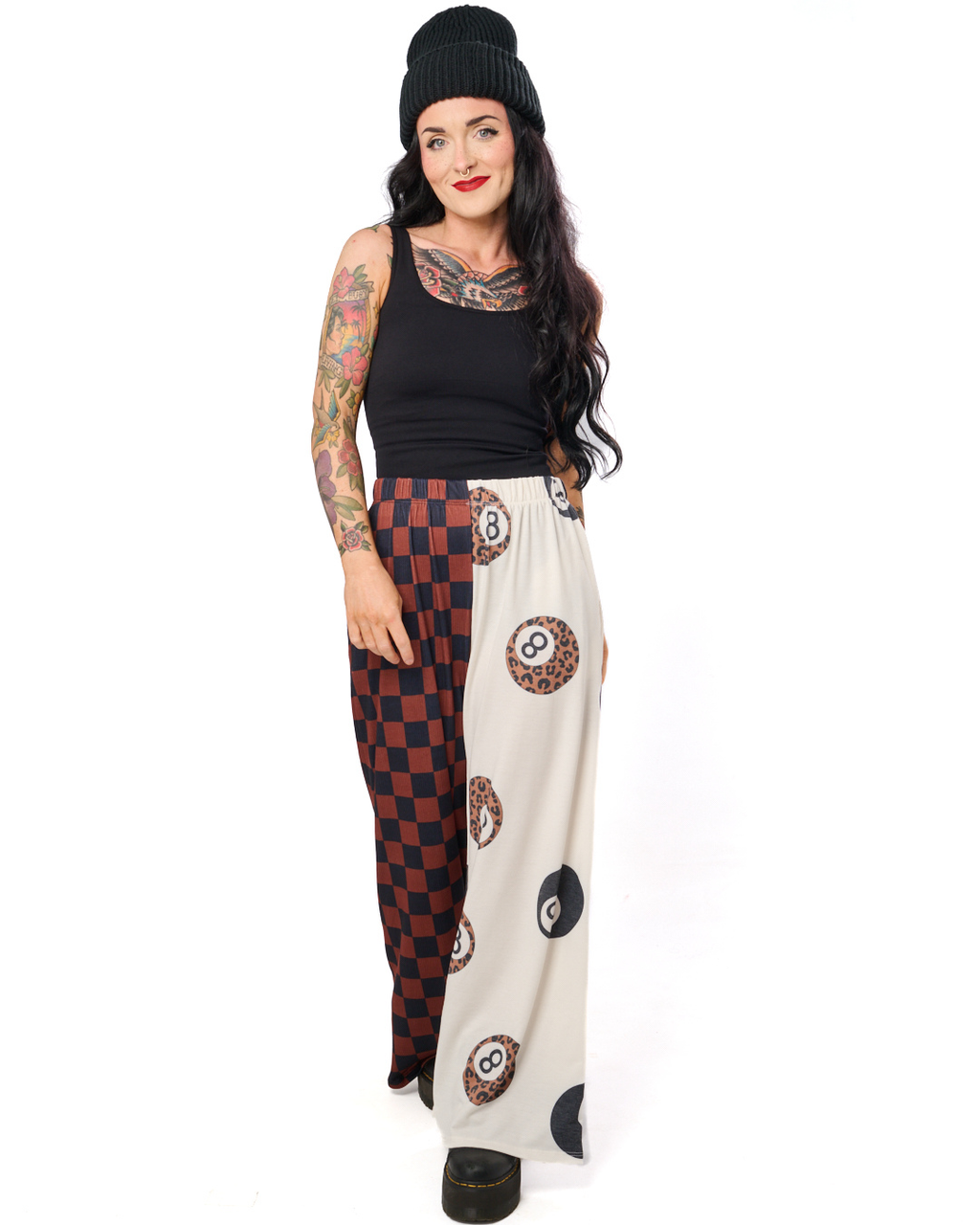SPLIT DECISION 8 BALL PANTS IN MOCHA + BLACK