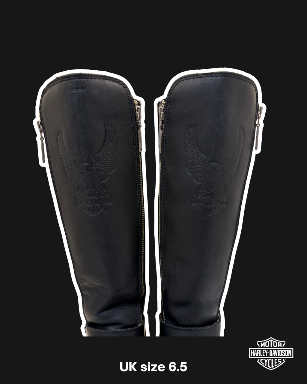 HARLEY DAVIDSON MOTORCYCLE BOOTS - UK 6.5