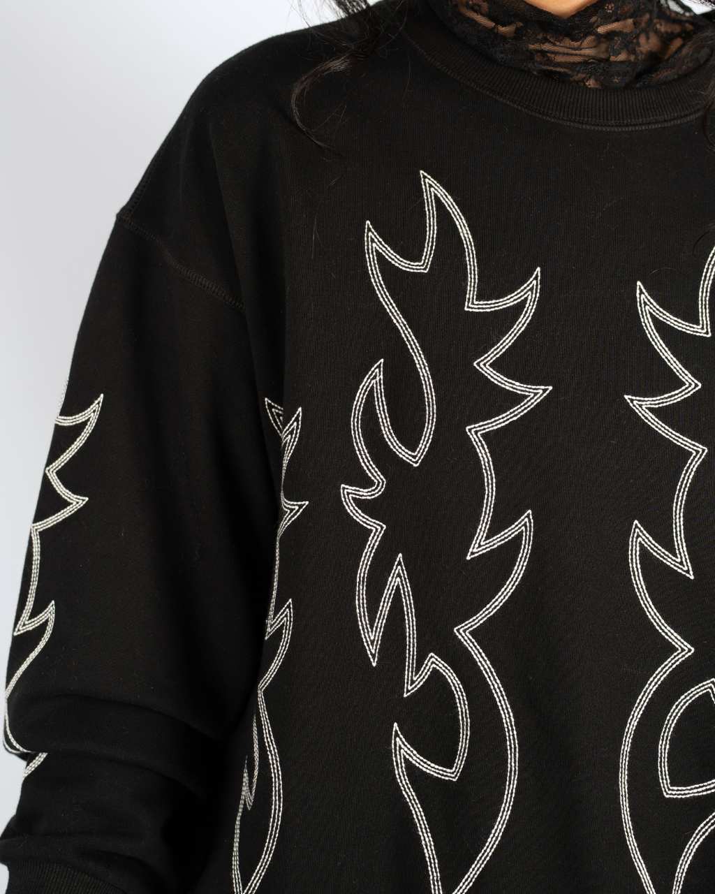 DARK STITCHES WESTERN CREWNECK