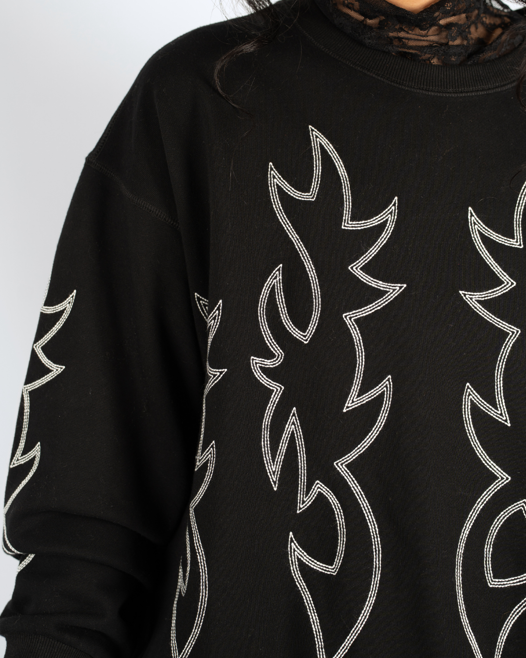 DARK STITCHES WESTERN CREWNECK