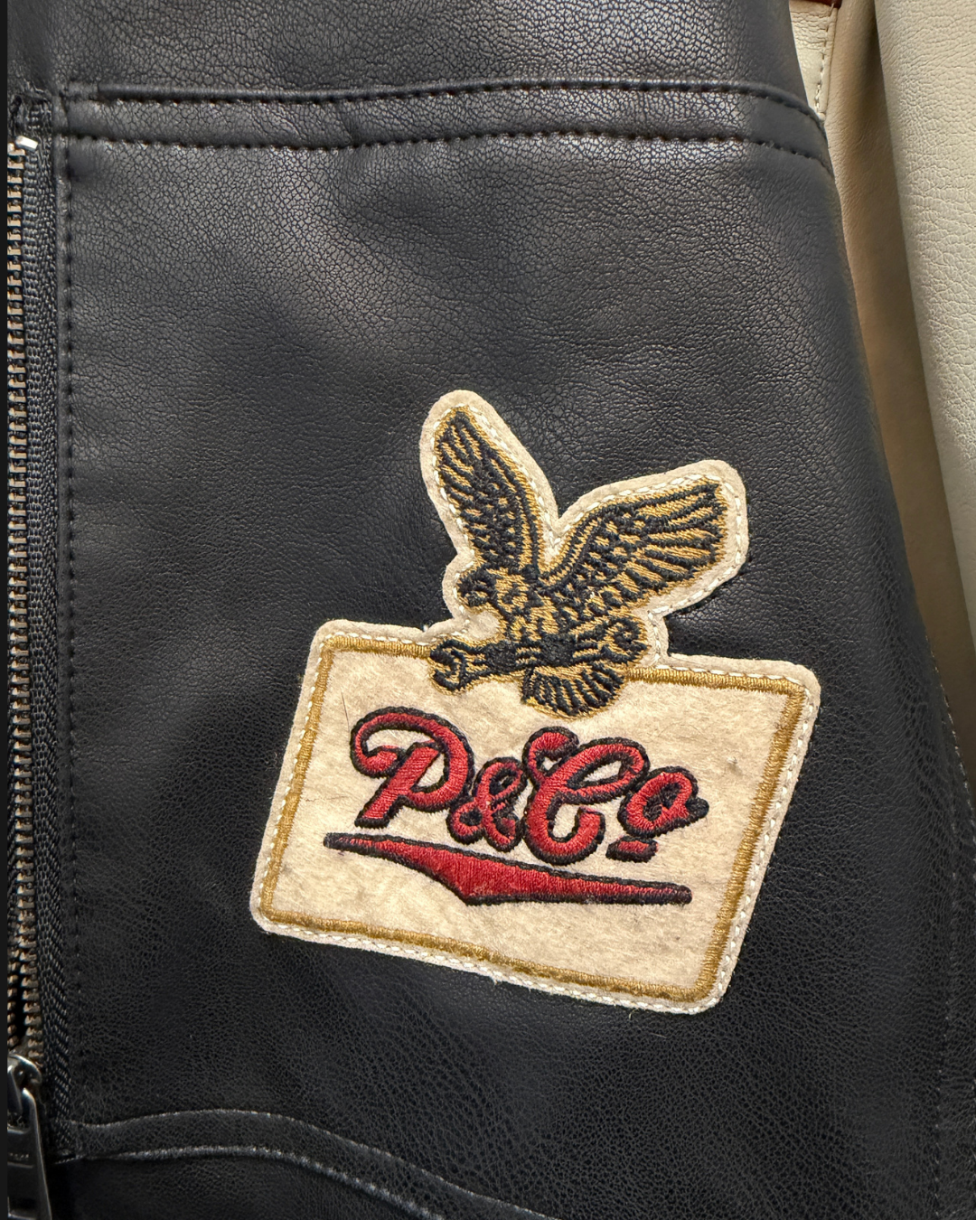 P&CO LEATHER JACKET - UK 20