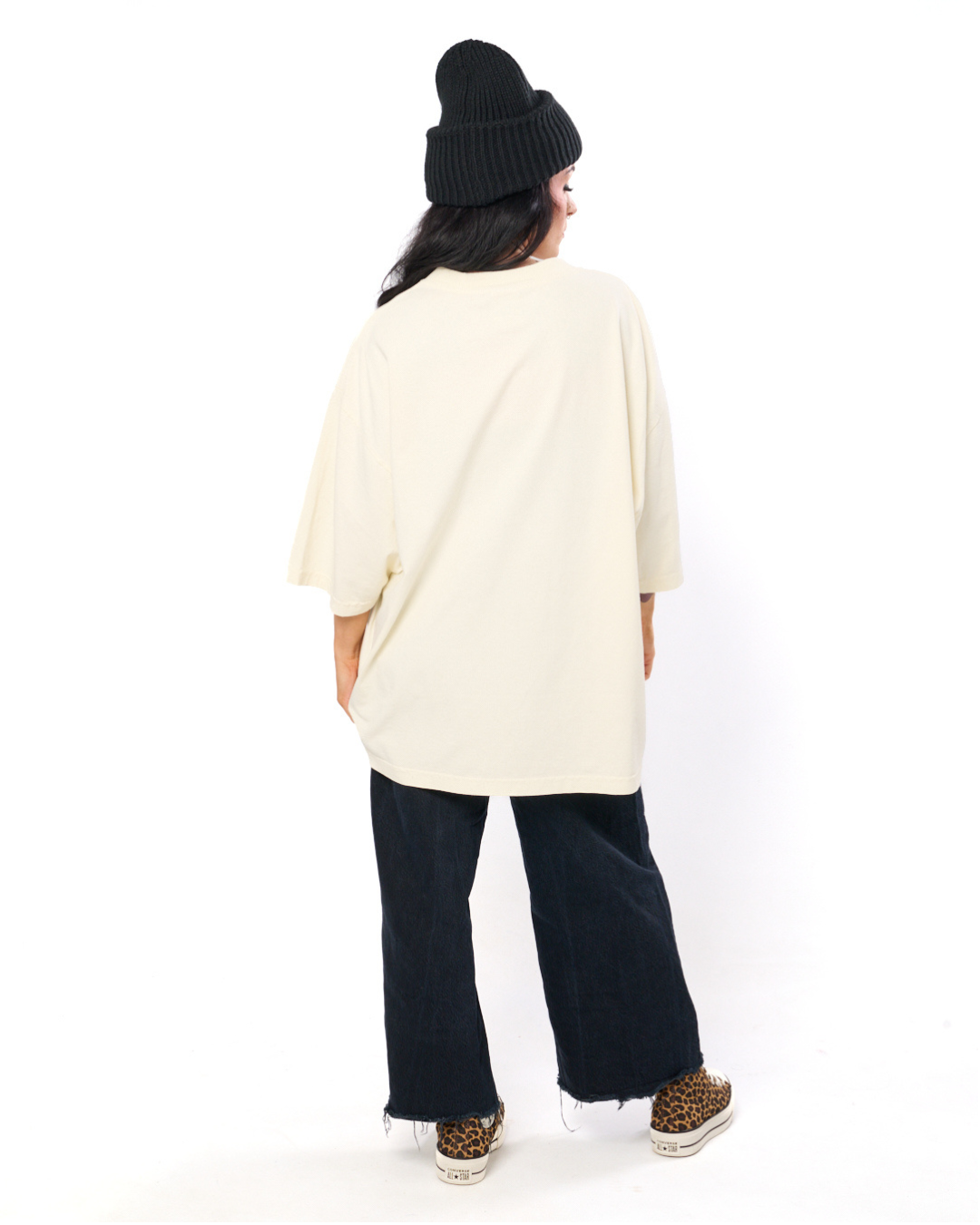 IT'S OK OVERSIZED HEAVYWEIGHT TEE IN CREAM