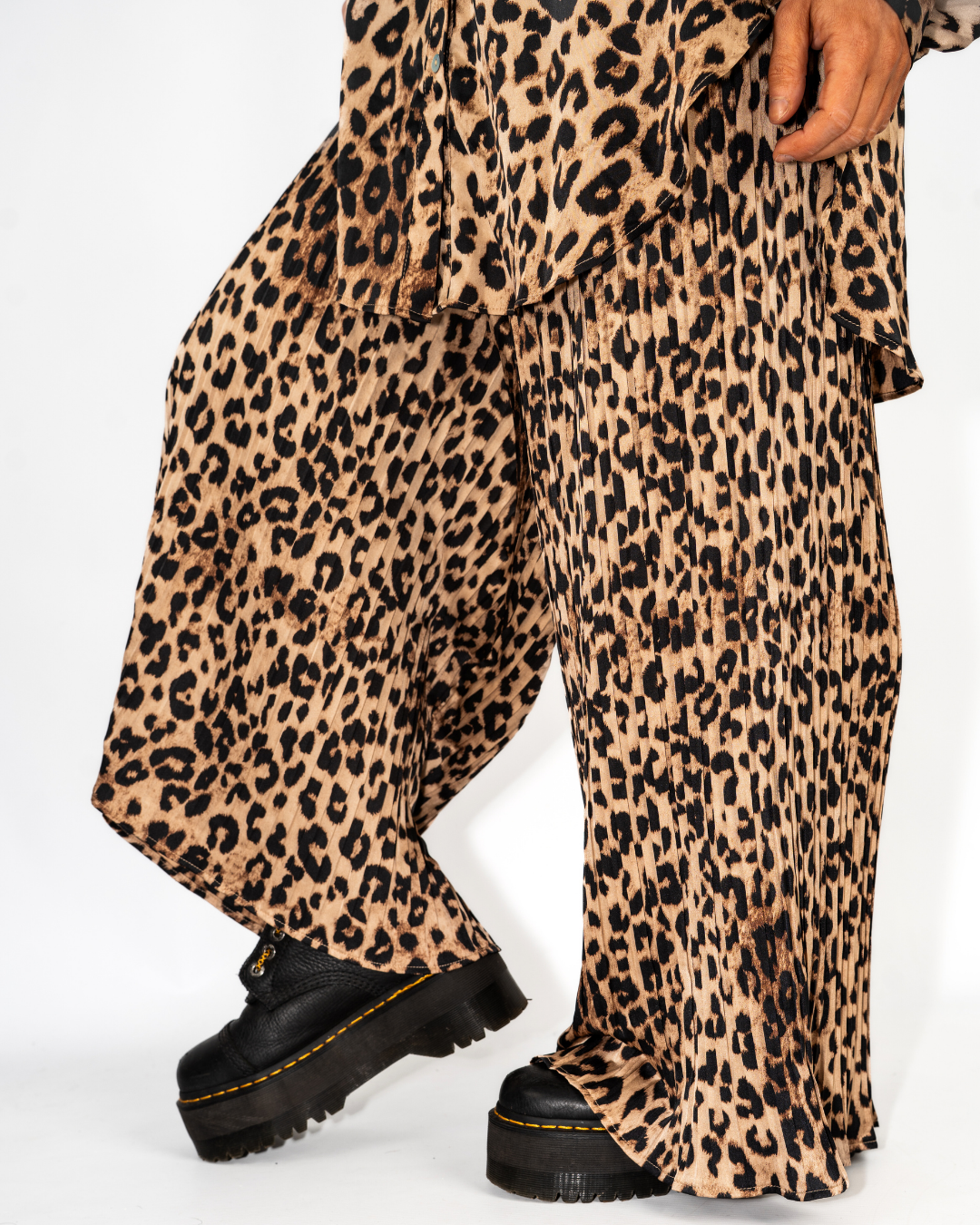 SATIN LEOPARD PRINT MATCHING SET