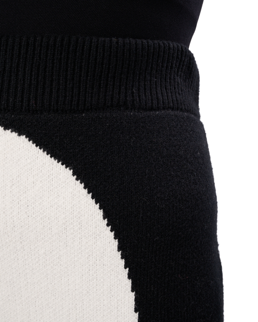 YIN & YANG KNIT MIDI SKIRT