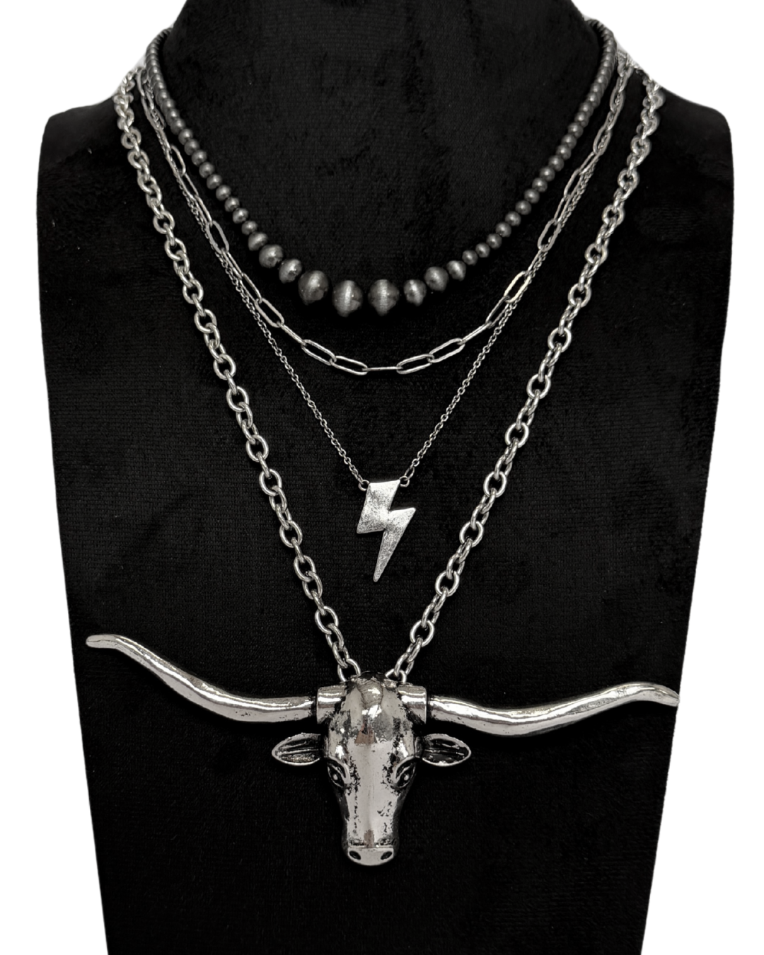 NIGHT RIDER LONGHORN COW CHAIN