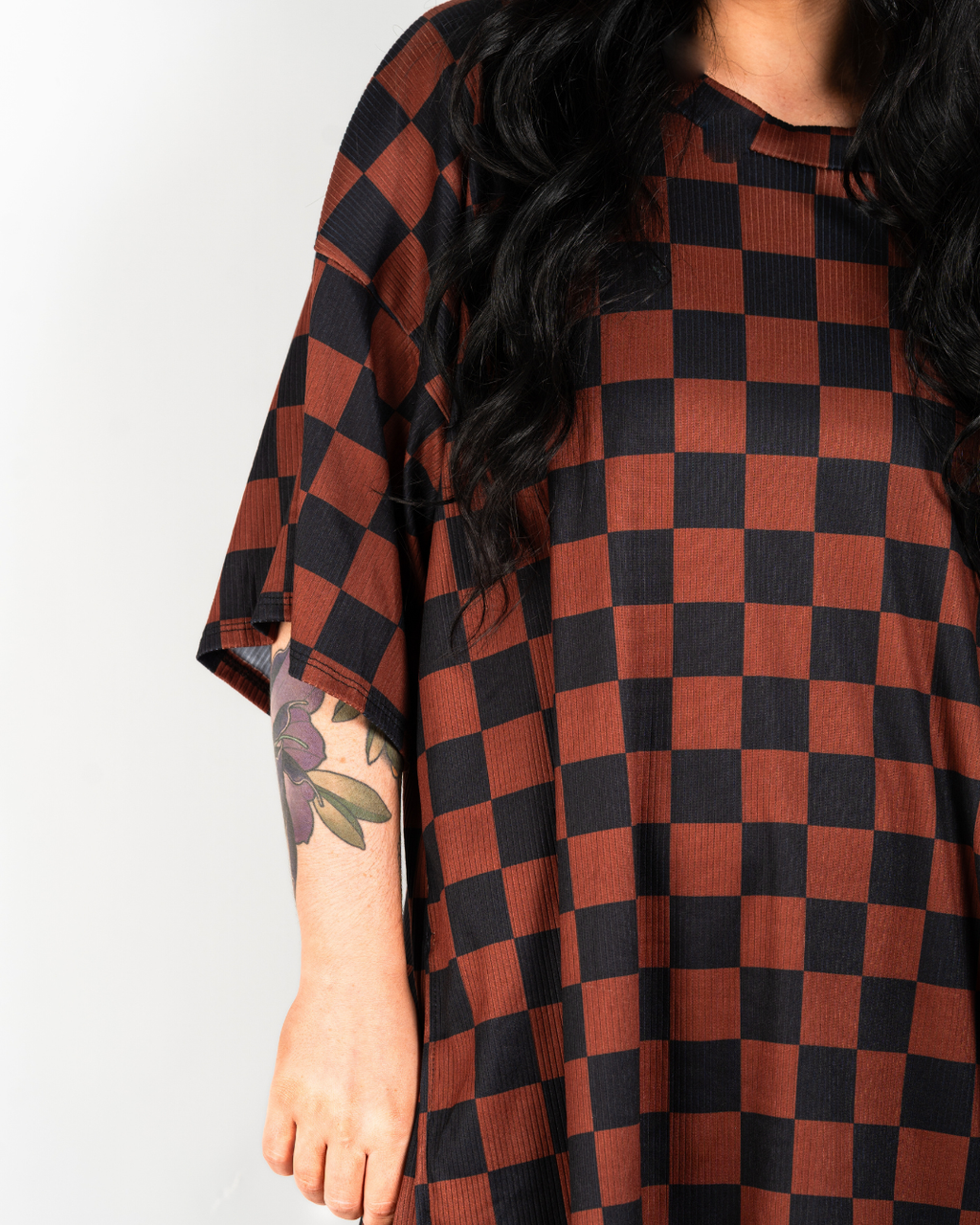 CHECKMATE RIBBED MATCHING SET IN MOCHA + BLACK – itsmecloset