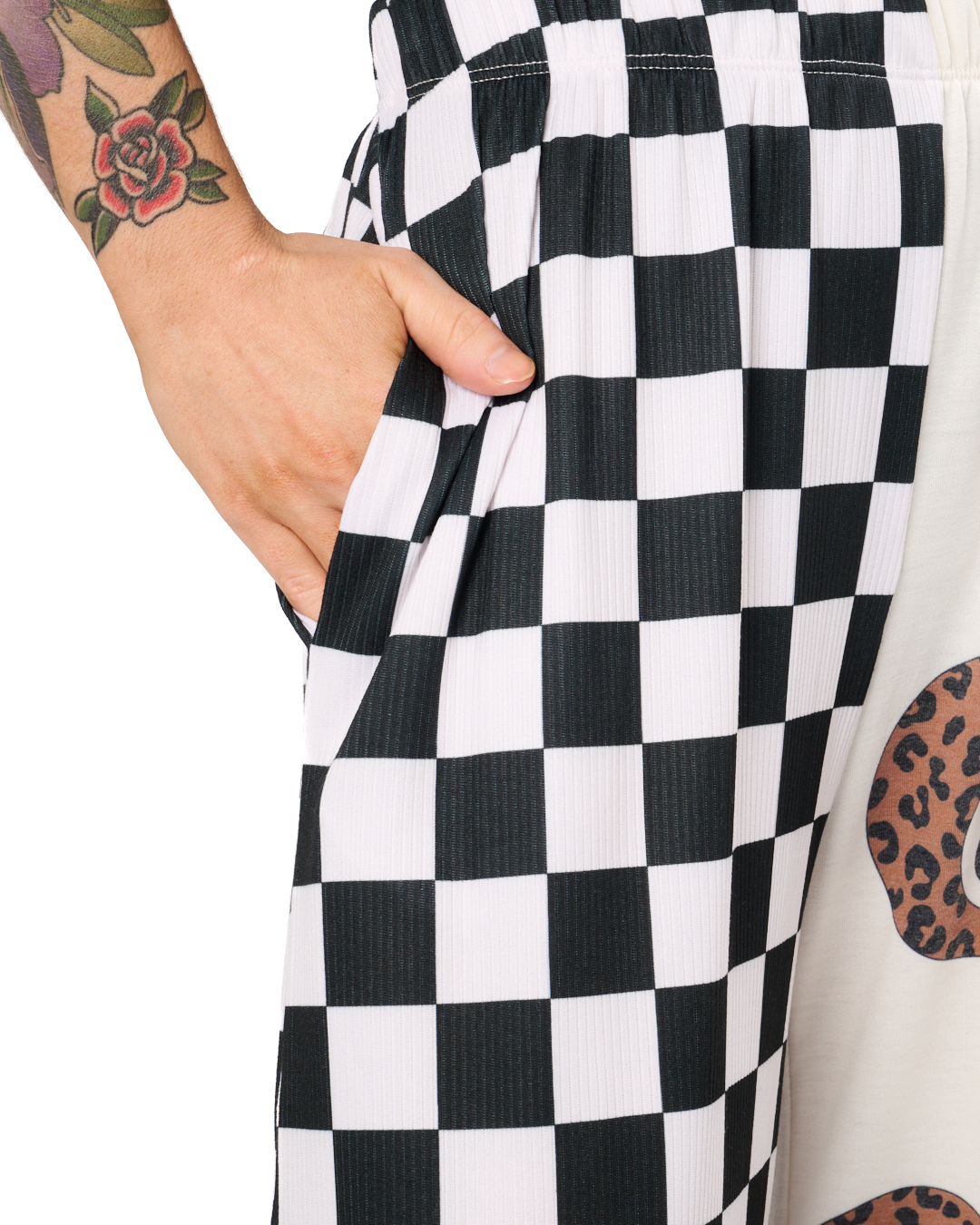 SPLIT DECISION 8 BALL PANTS IN BLACK + WHITE