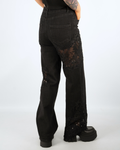 DIRTY DARLING LACE PATCHWORK JEANS IN BLACK