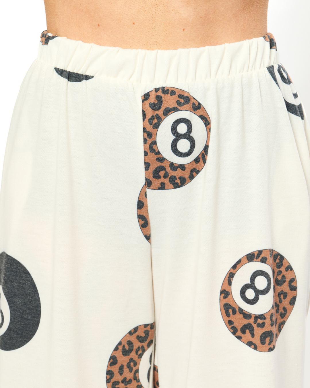 LEOPARD LUCK TWO PIECE LOUNGE SET IN IVORY