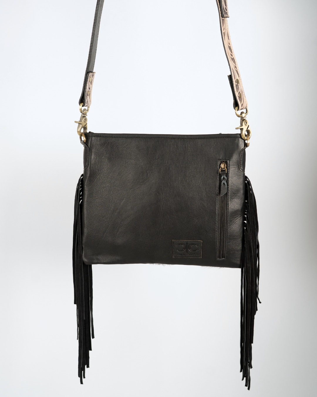 TEXAN CHECKERED COWHIDE PURSE