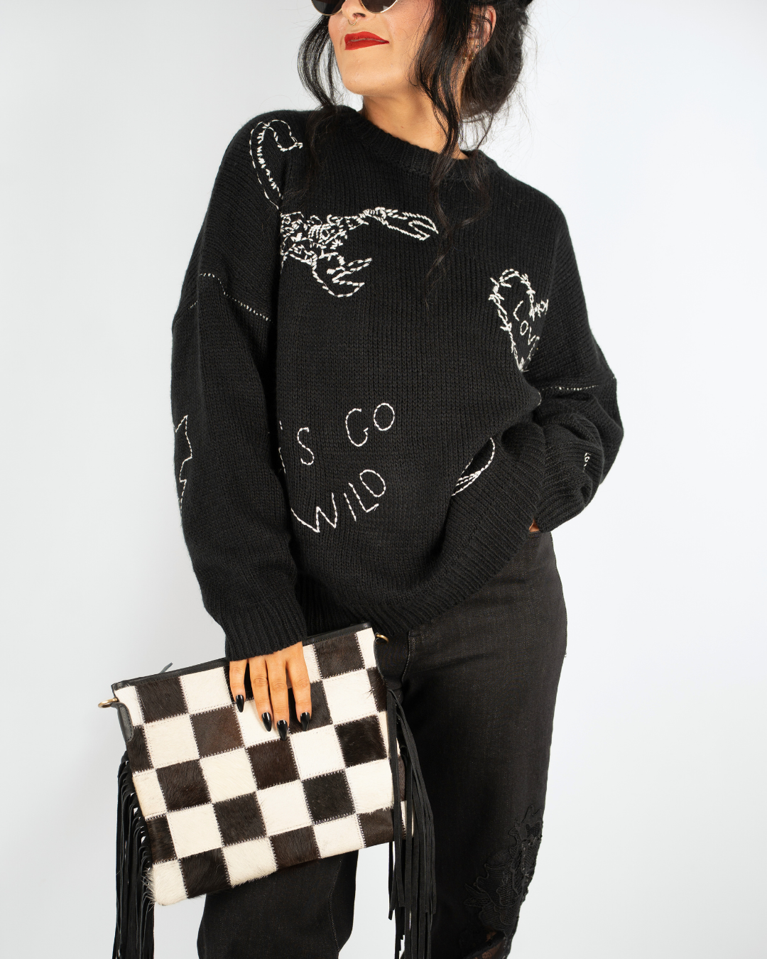 STINGER STITCH EMBROIDERED SWEATER