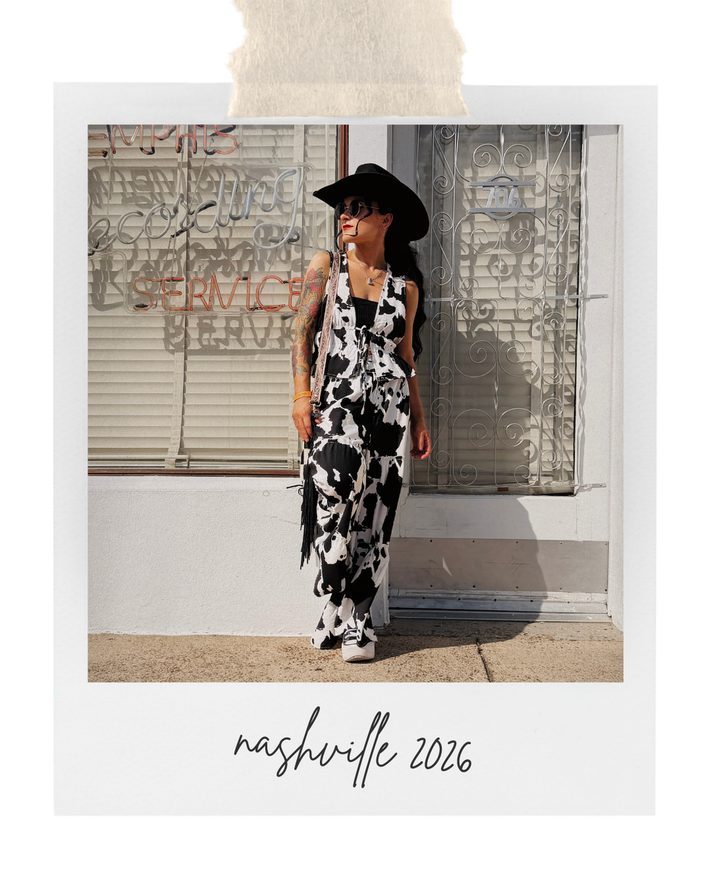 RANCH REBEL COW PRINT SET