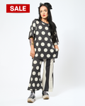 MIXED SIGNALS TWO PIECE LOUNGE SET IN CHARCOAL
