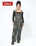 WILD GREY LEOPARD OVERALLS